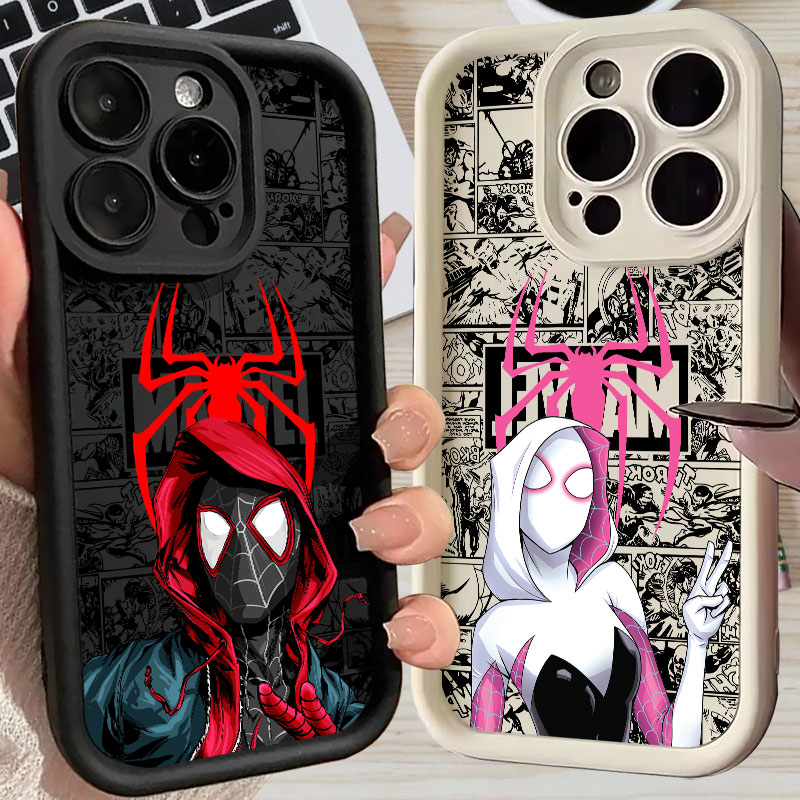Phone Cases Iphone 16 Pro Max - Casing Spiderman Miles Morales Gwen Marvel