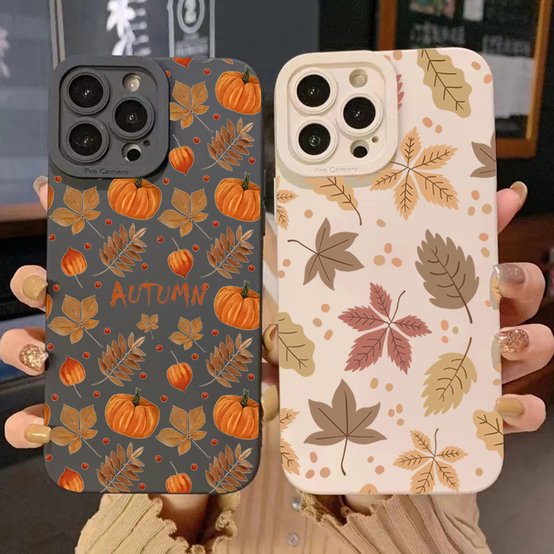Phone Cases Galaxy S23 - Casing Ponsel Motif Daun Maple Retro