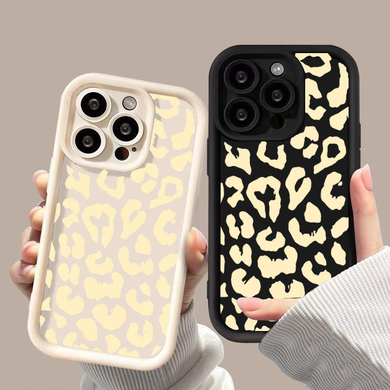 Phone Cases Leopard Print - Casing Ponsel Tahan Benturan Motif Macan