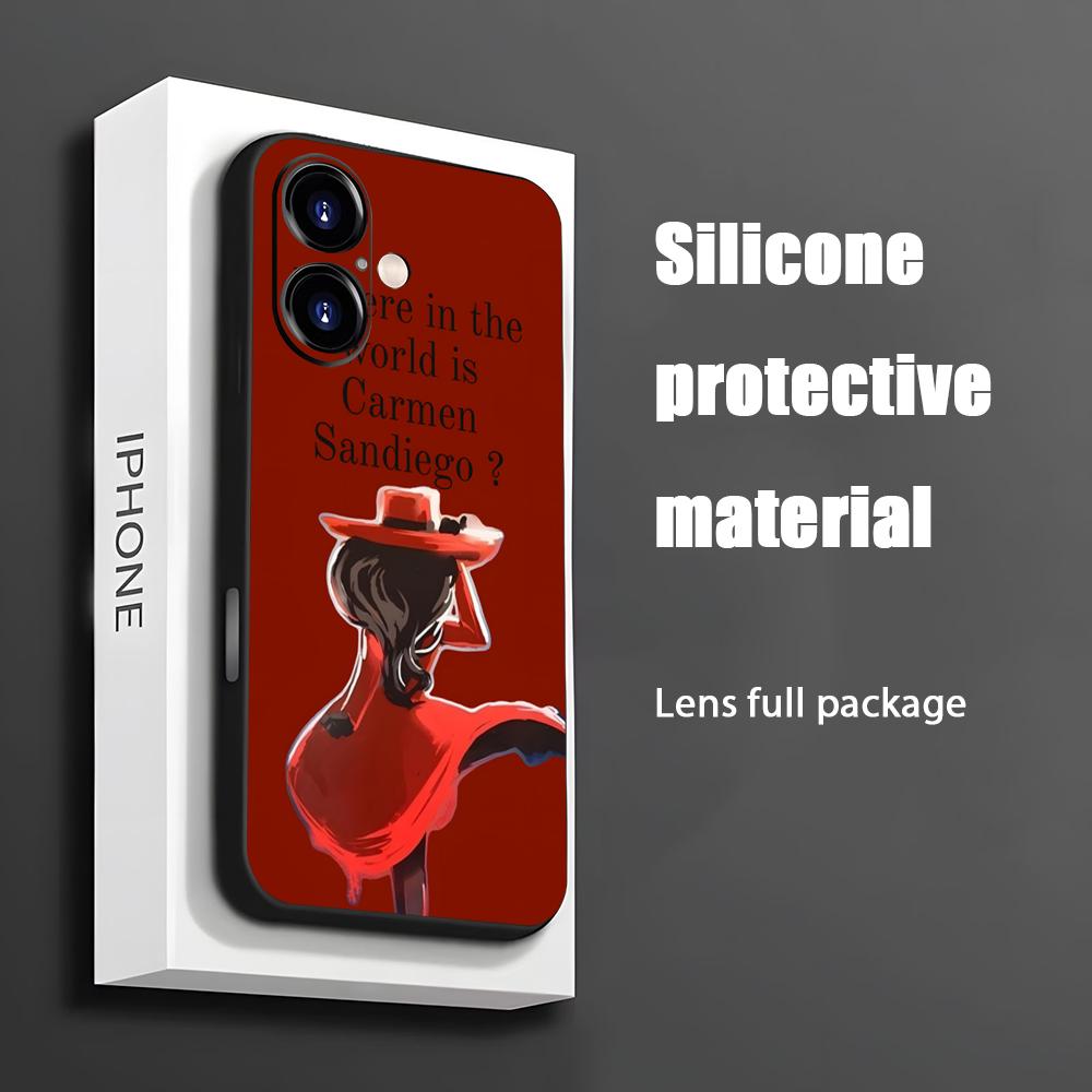 Phone Cases Mous - Casing Ponsel Kartun Carmen Sandiego Populer