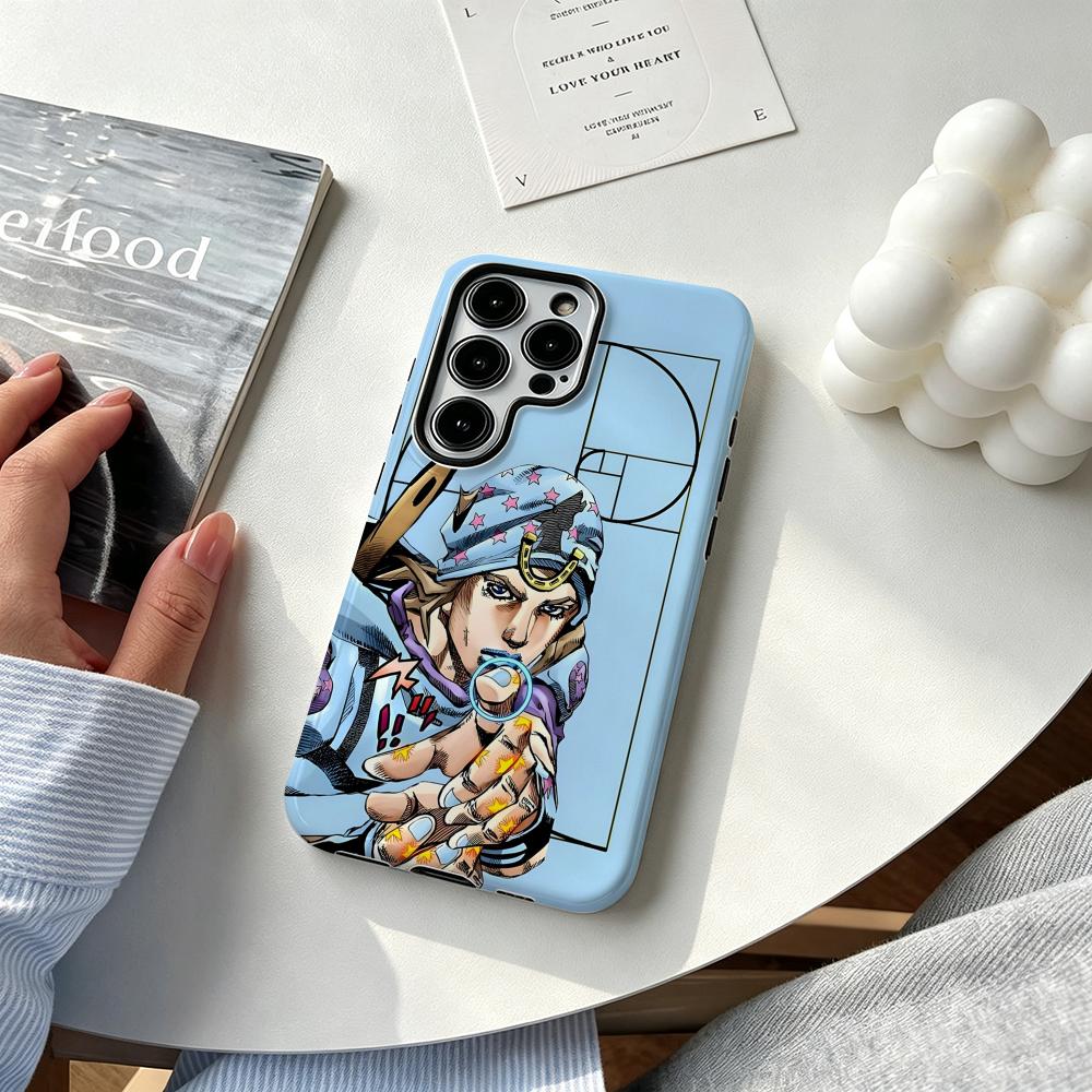 Phone Cases Galaxy S23 - Casing Ponsel Anime J-JOJO Steel Ball