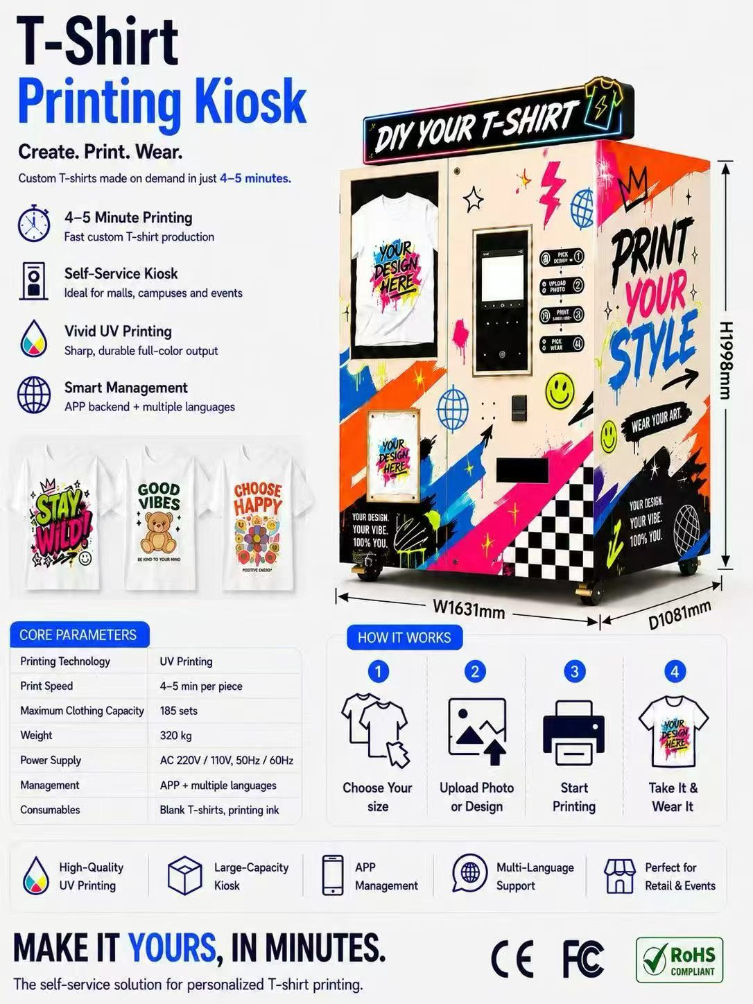 Mesin Cetak UV Flatbed Otomati - Phone Cases Vending Machine ulasan dan harga