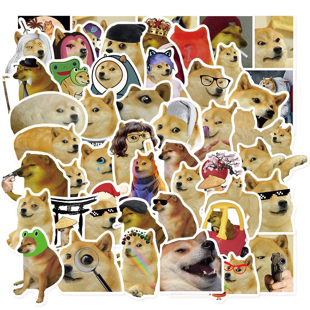50 Buah Stiker MEME Doge Lucu  - Phone Cases Kids ulasan dan harga
