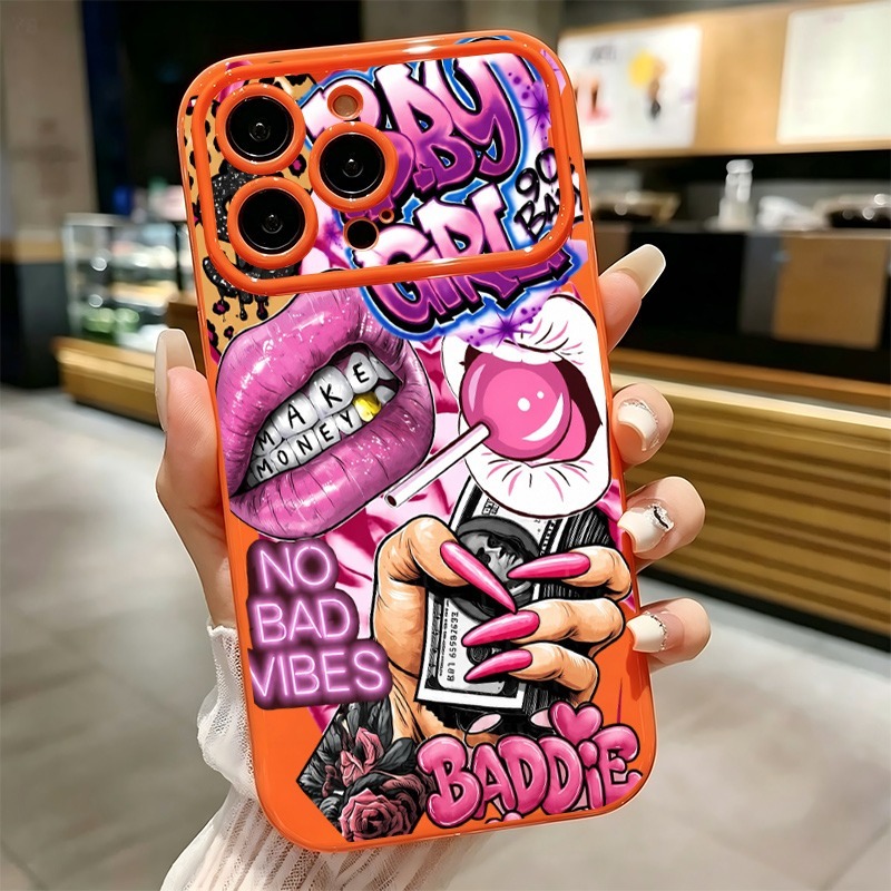 Casing Ponsel Motif Grafiti Bi - Phone Cases Iphone 16 Pro Max ulasan dan harga