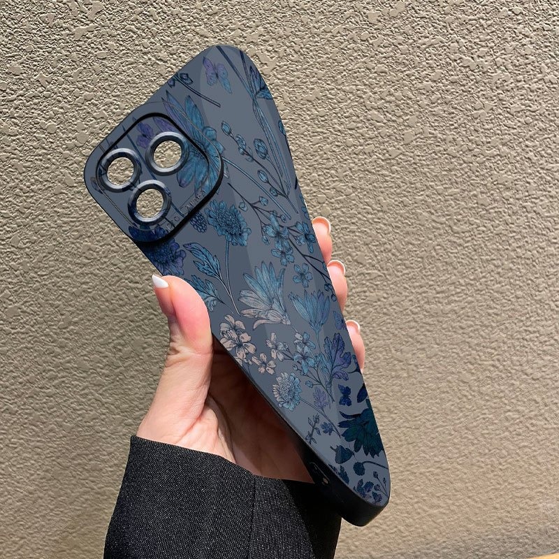 Casing Ponsel Motif Bunga Biru - Phone Cases Mous ulasan dan harga