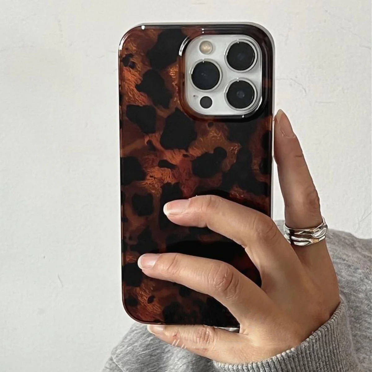 Casing Ponsel Laser Tekstur Am - Phone Cases Leopard Print ulasan dan harga